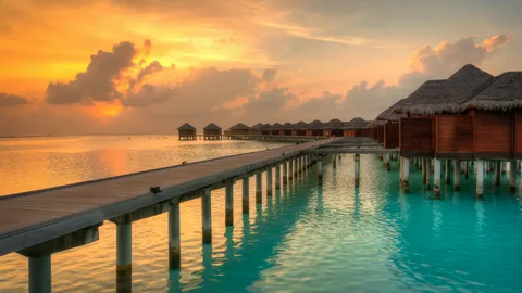Мальдивы Закат